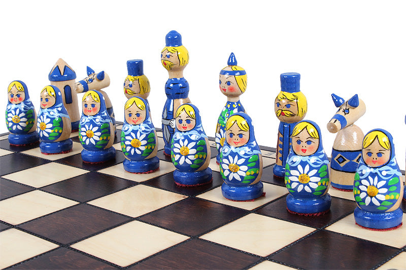 AJEDREZ BABUSZKI AZUL (42 x 42 cm) - AJEDREZ BABUSZKI AZUL (42 x 42 cm)