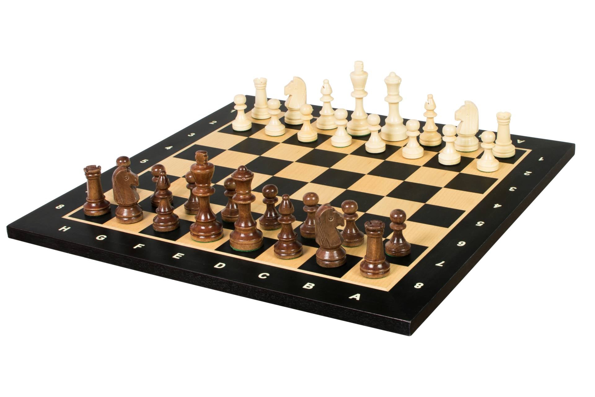 Juego de ajedrez de torneo nº 4 - tablero de 40 mm + figuras Sunrise Staunton de 78 mm - e4f20eb447187a836505e25dabf4dca9