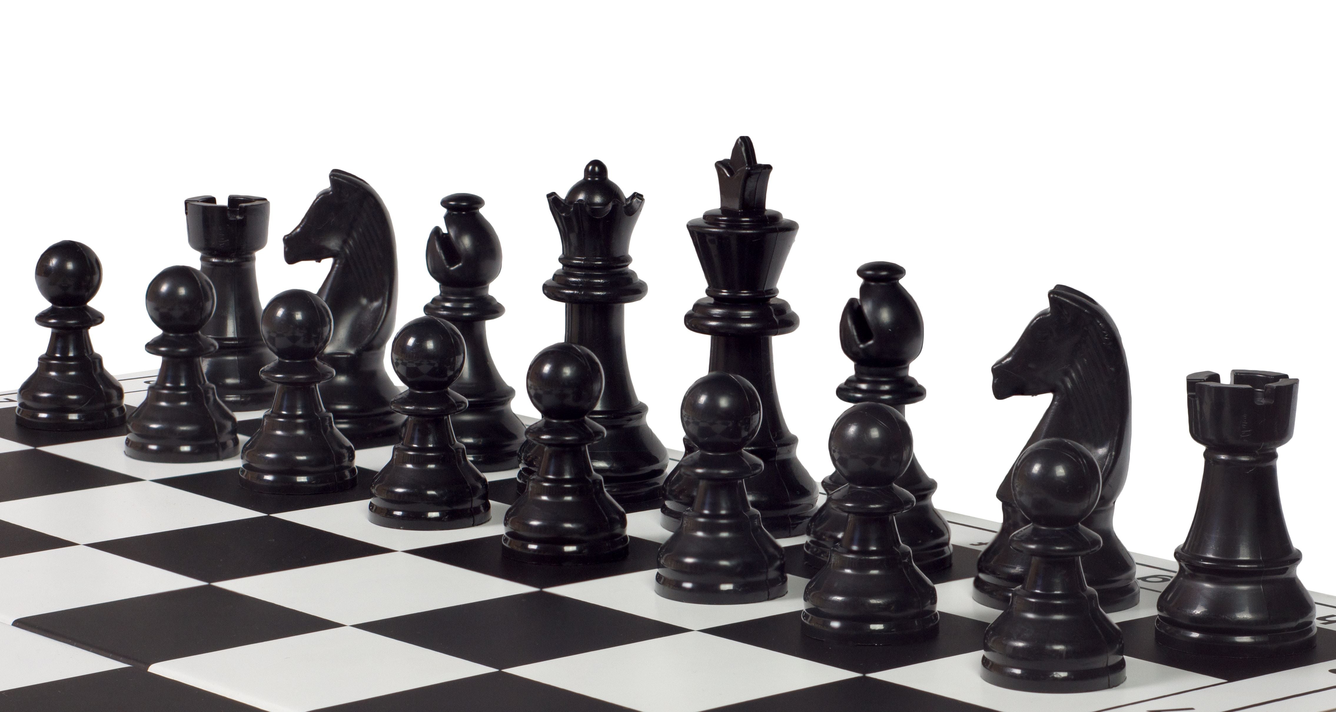 Figuras de ajedrez Staunton, plástico (rey 85 mm) - 3debe85d0719659bbe93d8c833c260ac