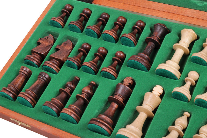 Juego de ajedrez de competición n.º 5 con incrustaciones (48 x 48 cm) - Juego de ajedrez PROFESIONAL - Juego de ajedrez de competición n.º 5 con incrustaciones (48 x 48 cm) - Juego de ajedrez PROFESIONAL