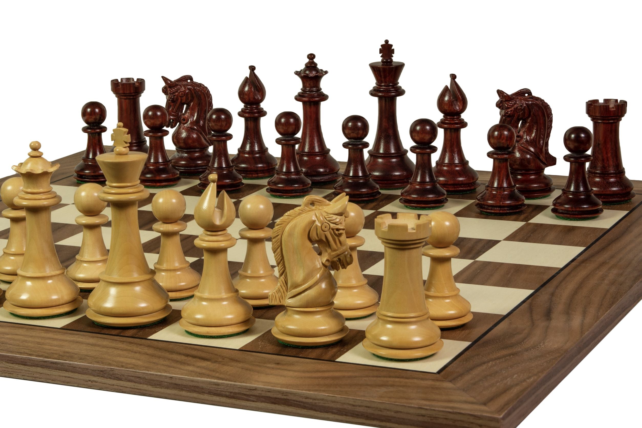 Tablero de ajedrez nº 5+ con marco negro (sin descripción) nogal/arce (marquetería) - Exclusivo - ea4dfdcc8655a5006f420a0e0e0cbc6e