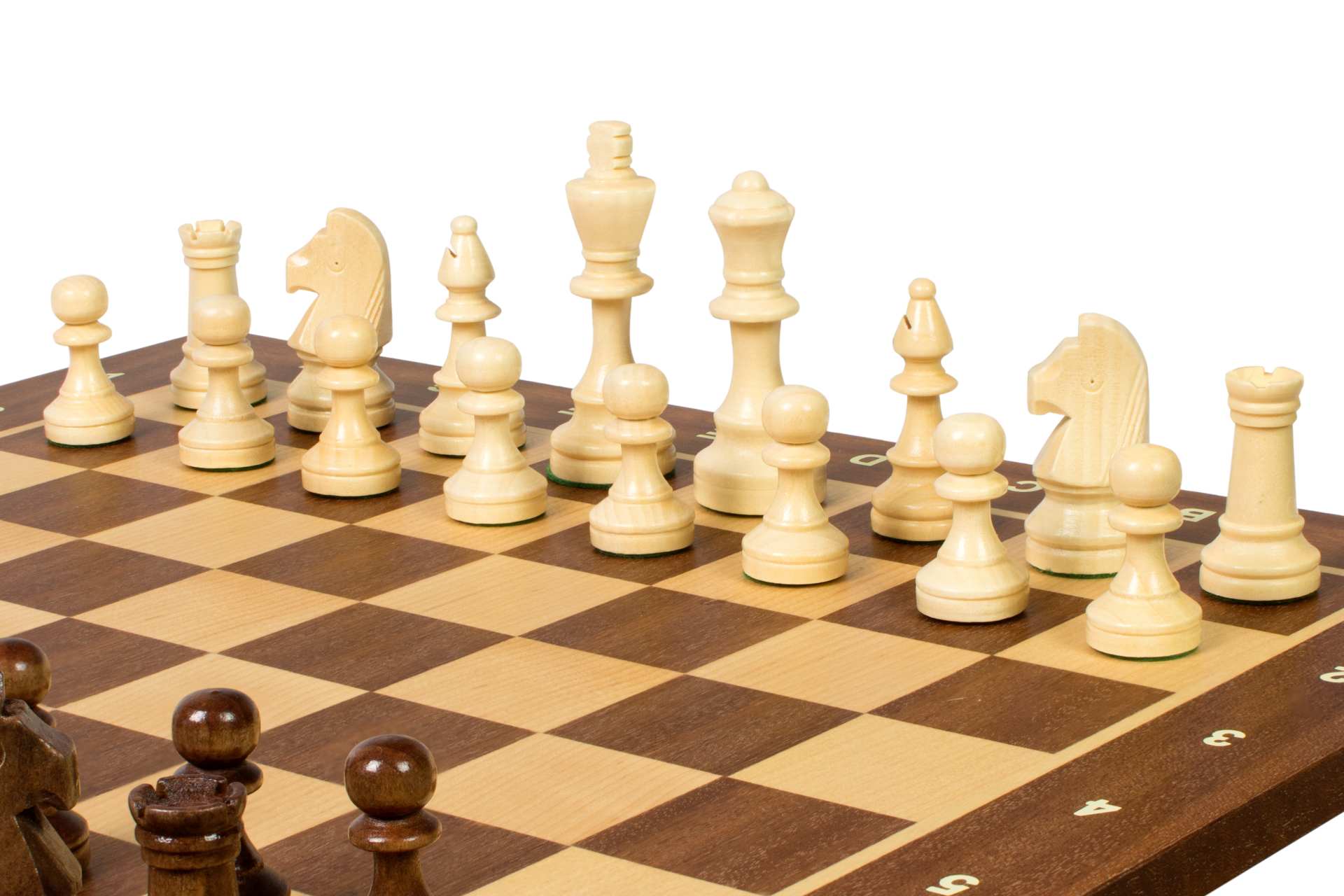 Juego de ajedrez de torneo nº 4 - tablero de 40 mm + figuras Sunrise Staunton de 78 mm - df4d1056ec80760c36d7f3a24b38b7b3