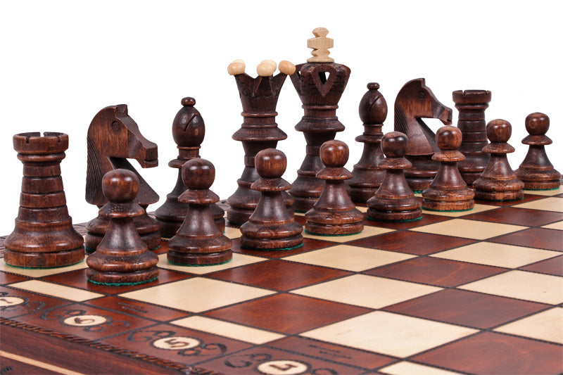Juego de ajedrez de lujo AMBASADOR - grande (54 x 54 cm) - Juego de ajedrez de lujo AMBASADOR - grande (54 x 54 cm)