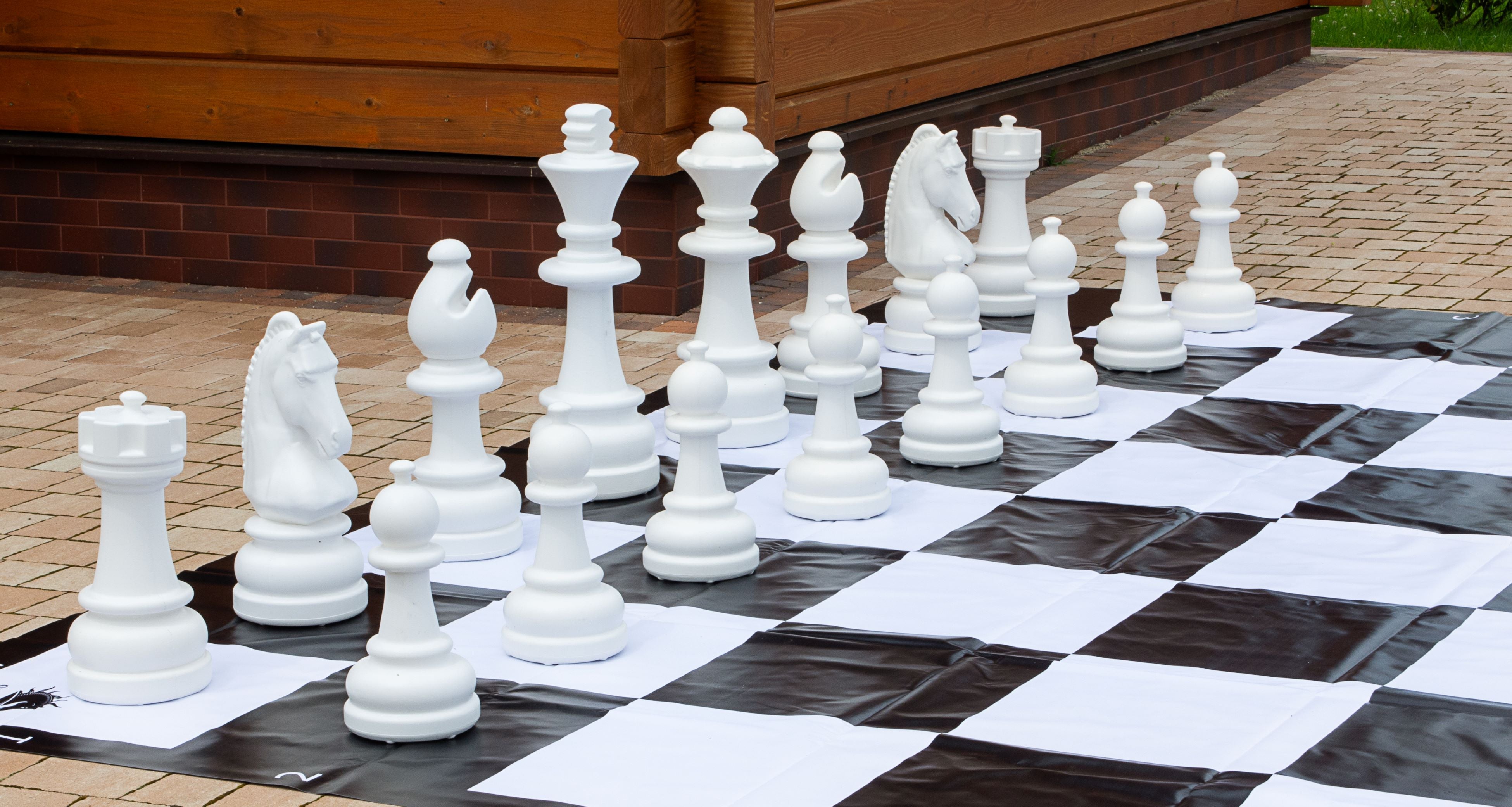 Figuras de plástico para ajedrez de exterior/jardín (altura del rey 74 cm) - 752cd4d6686bd13018c5212c53760cc2