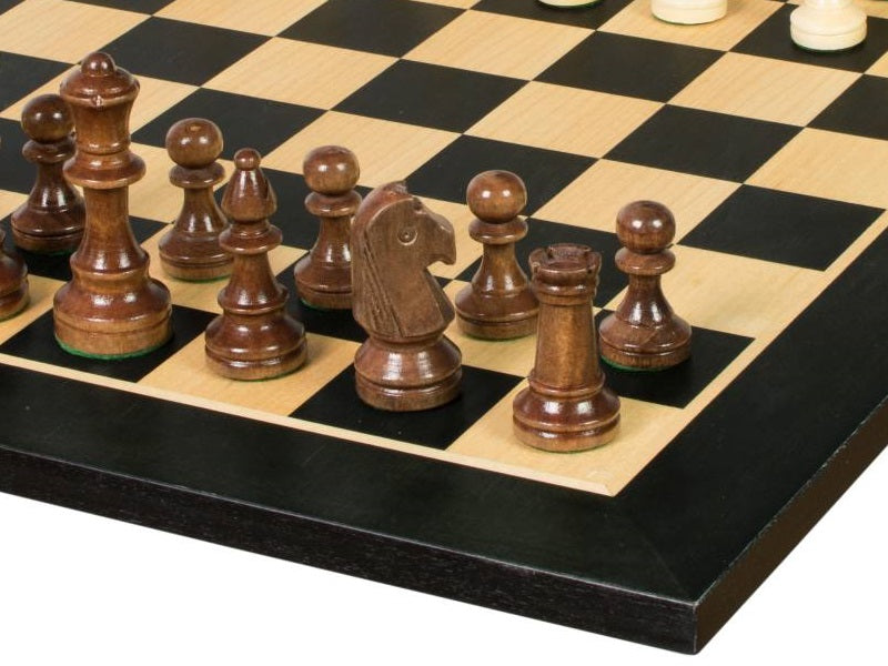 Juego de ajedrez de torneo nº 4 - tablero de 40 mm + piezas Sunrise Staunton de 78 mm - Juego de ajedrez de torneo nº 4 - tablero de 40 mm + piezas Sunrise Staunton de 78 mm