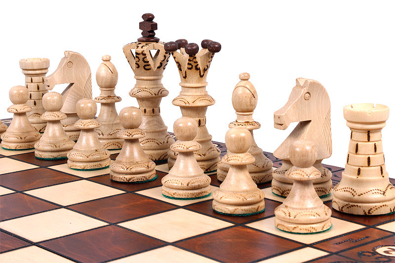 Juego de ajedrez de lujo AMBASADOR - grande (54 x 54 cm) - Juego de ajedrez de lujo AMBASADOR - grande (54 x 54 cm)