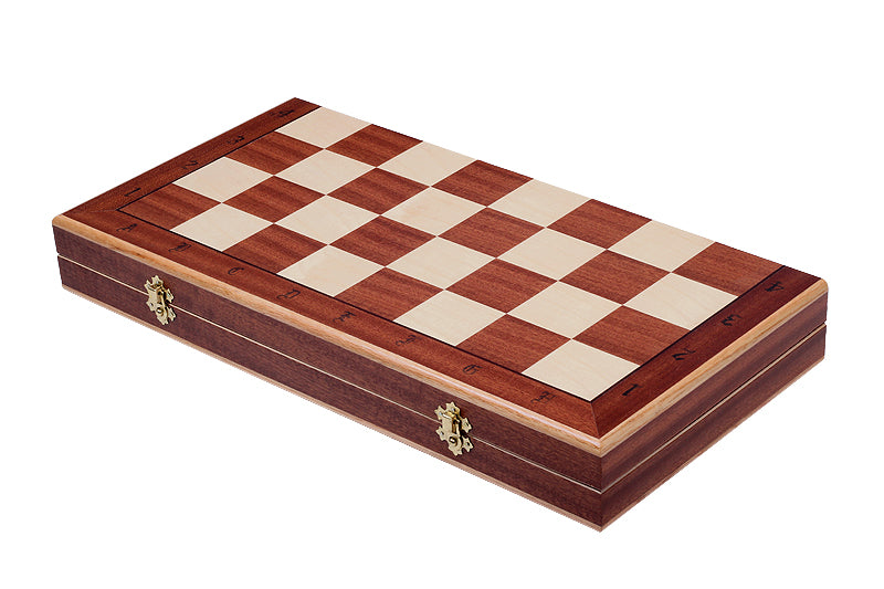 Tablero de ajedrez de competición n.º 7 (50 x 50 cm) con incrustaciones - Tablero de ajedrez de competición n.º 7 (50 x 50 cm) con incrustaciones