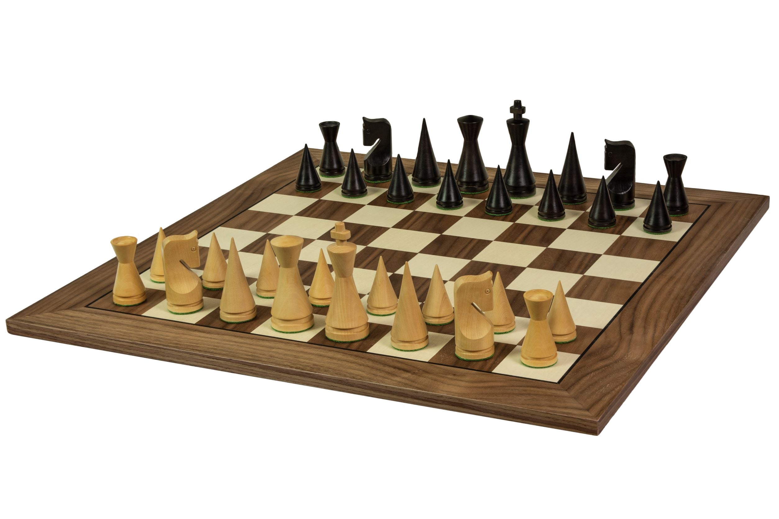 Tablero de ajedrez nº 5+ con marco negro (sin descripción) nogal/arce (marquetería) - Exclusivo - 2351a9d3f12e6bc51e25895ec3bd4e01