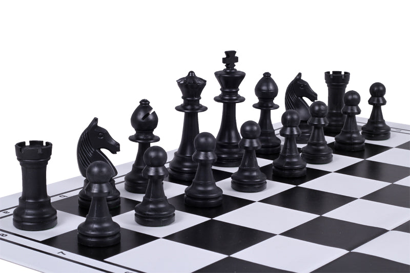 STAUNTON No 6, crema / negro, fondos afieltrados - 17244b6f8a81c836bd65d50d082b7bc7