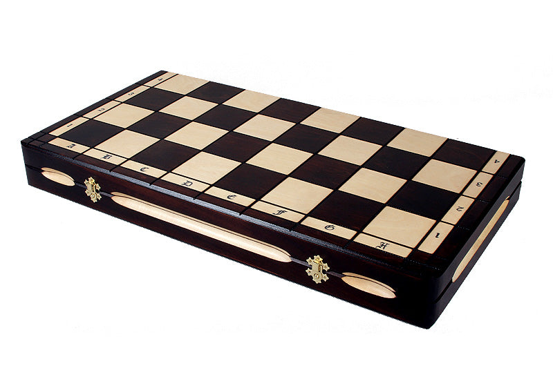 Juego de ajedrez exclusivo «ROYAL LUX» (62 x 61,5 cm) - madera y latón - Juego de ajedrez exclusivo «ROYAL LUX» (62 x 61,5 cm) - madera y latón