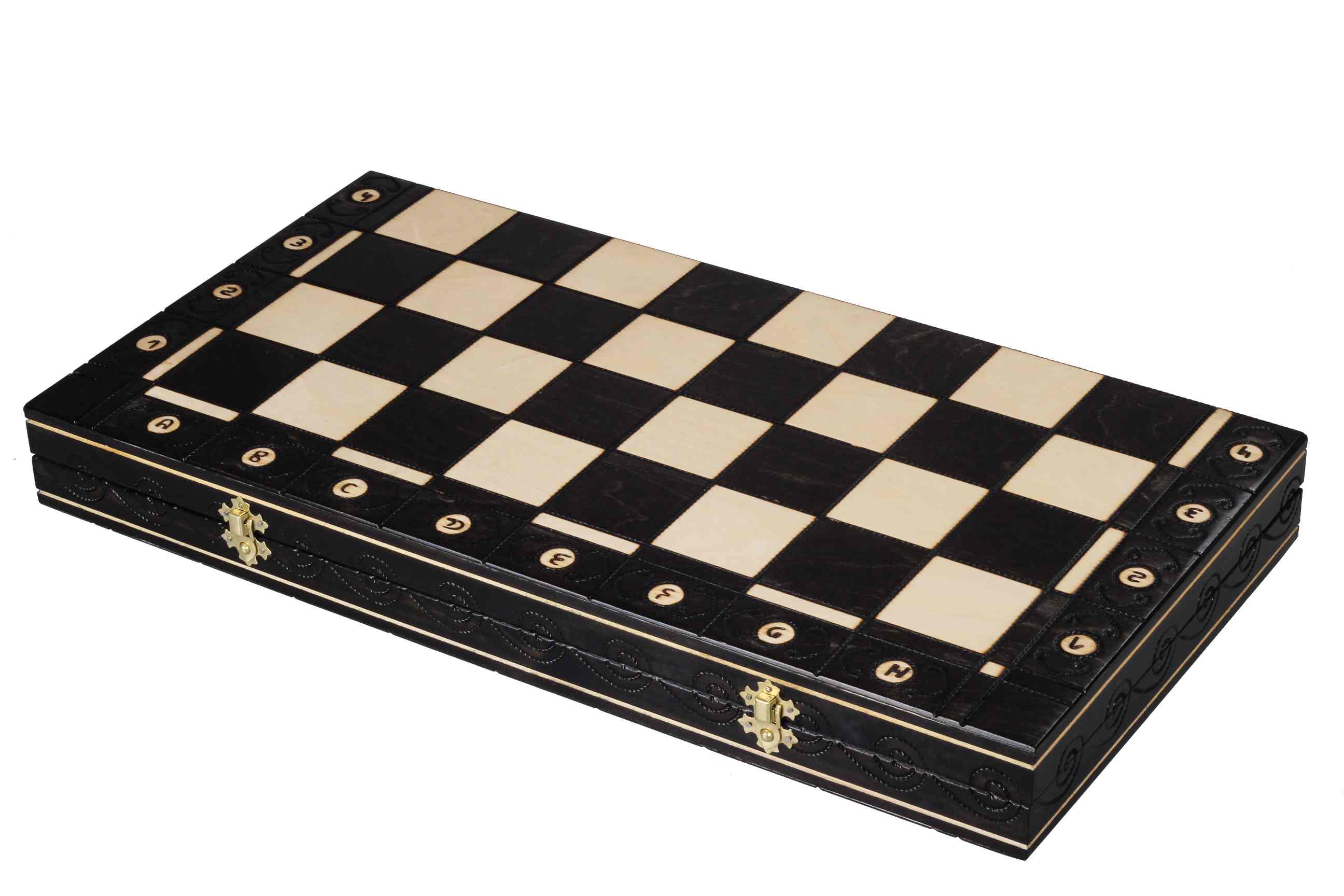 Juego de ajedrez AMBASADOR New Line (55 x 55 cm), color negro - Juego de ajedrez AMBASADOR New Line (55 x 55 cm), color negro