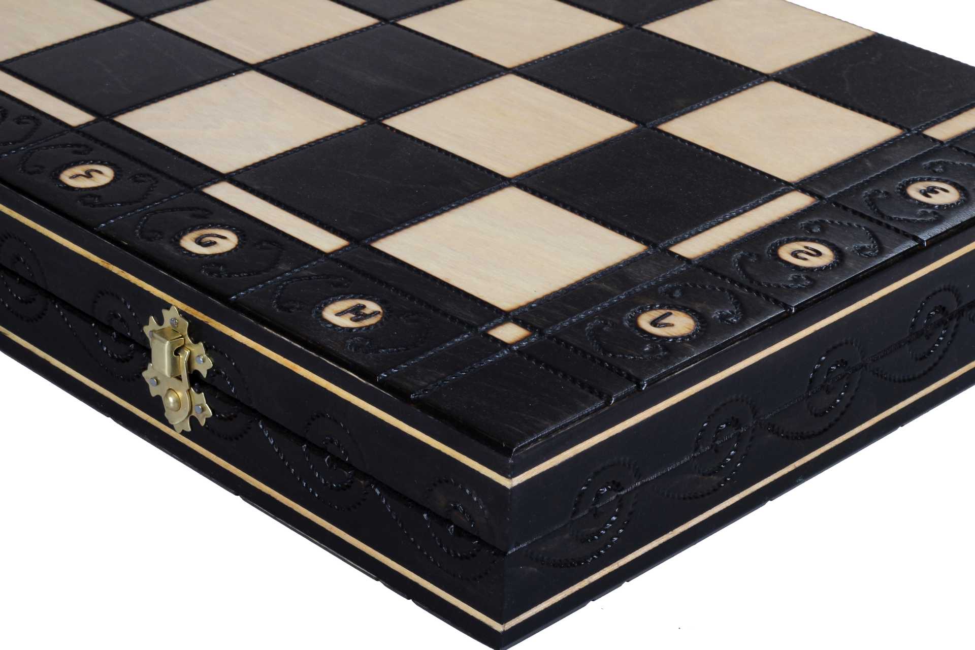 Juego de ajedrez AMBASADOR New Line (55 x 55 cm), color negro - Juego de ajedrez AMBASADOR New Line (55 x 55 cm), color negro