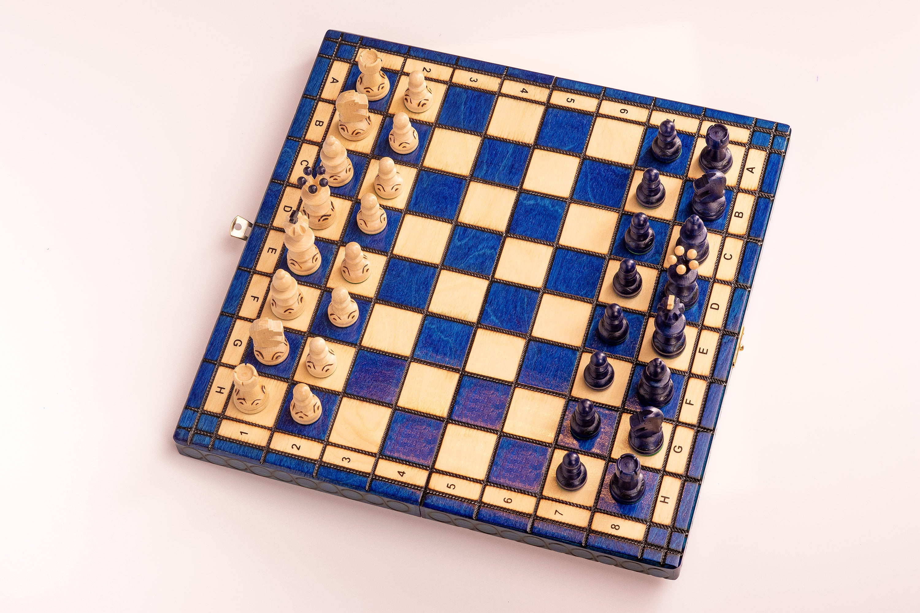 SZACHY PEREŁKA kolor niebieski (36cm) - SZACHY PEREŁKA kolor niebieski (36cm)
