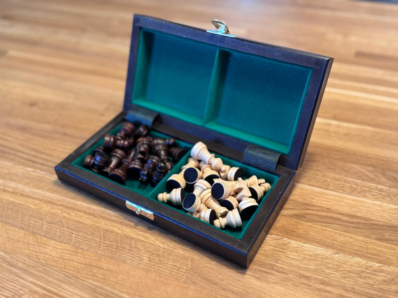 Ajedrez escolar de madera mini 20 cm x 20 cm - f05616113fe0065b1d4952a1f5f4eeab