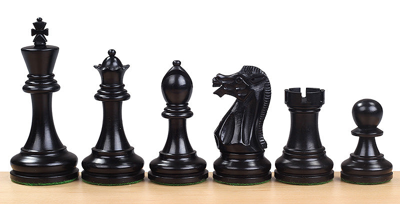 Piezas de ajedrez Executive ebonisadas 4'' - Piezas de ajedrez Executive ebonisadas 4''