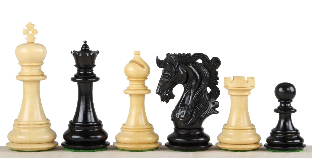 piezas de ajedrez de Elvis en ébano, 10,8 cm - piezas de ajedrez de Elvis en ébano, 10,8 cm