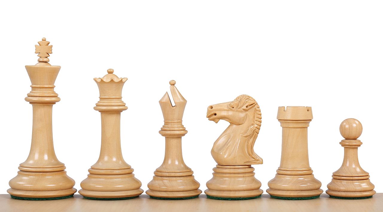 Piezas de ajedrez PARTHENON ÉBANO 4" - 90348fea0a6934fcd078ce4eb3f5e784