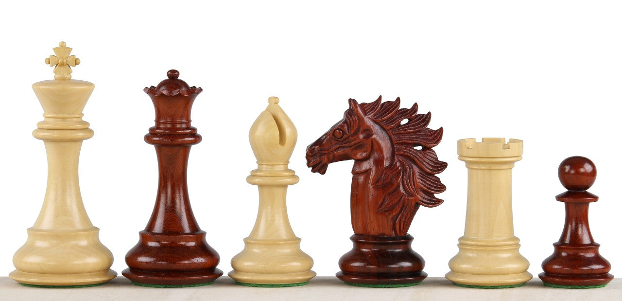 BAGGIO FIGURAS DE AJEDREZ DE MADERA ROJA 4 PULGADAS - 4cb7de1302648ecf642eb9ab4fc0c68b