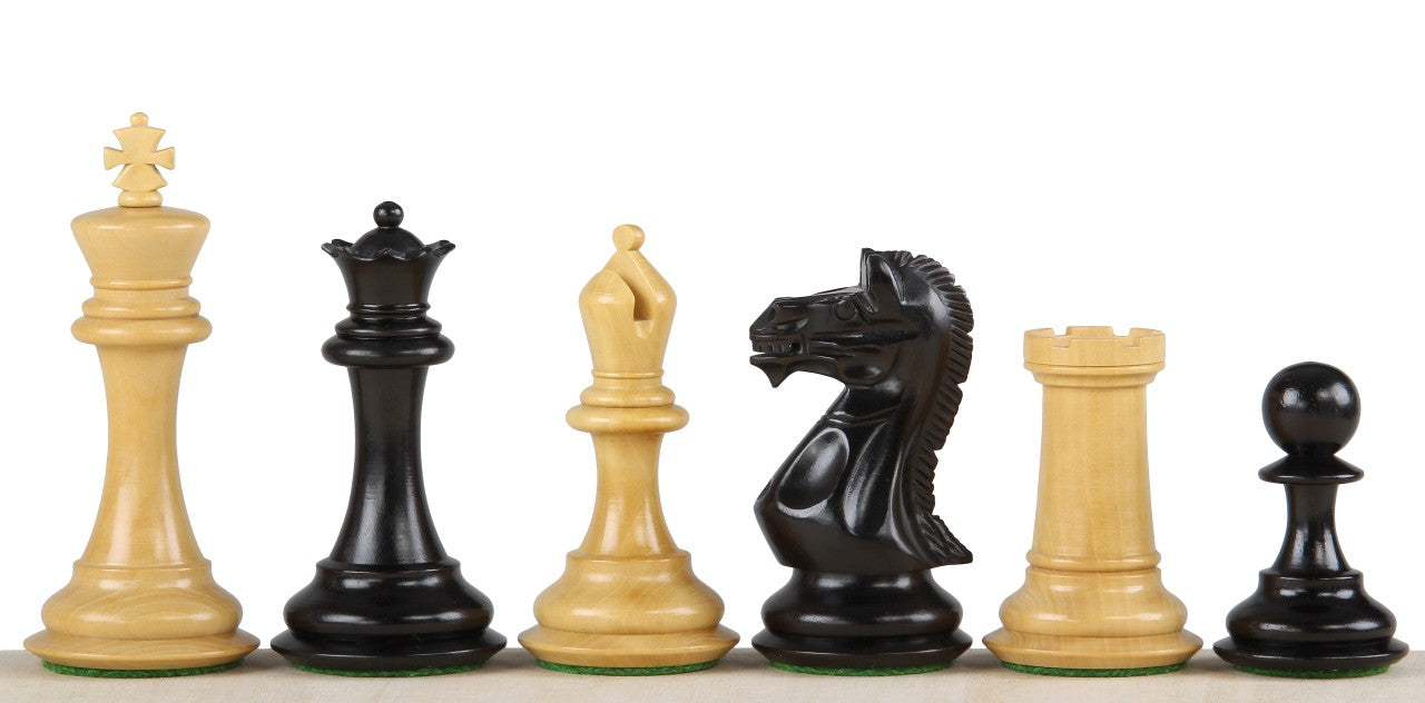 Figuras de ajedrez Potish Head de ébano de 3,75 pulgadas - 1f24397c3721cc026c1d301e2dbb0d84