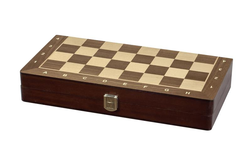 Juego de ajedrez de competición Sunrise Exclusive n.º 3: tablero de 30 x 30 cm, nogal (Walnut) - Juego de ajedrez de competición Sunrise Exclusive n.º 3: tablero de 30 x 30 cm, nogal (Walnut)