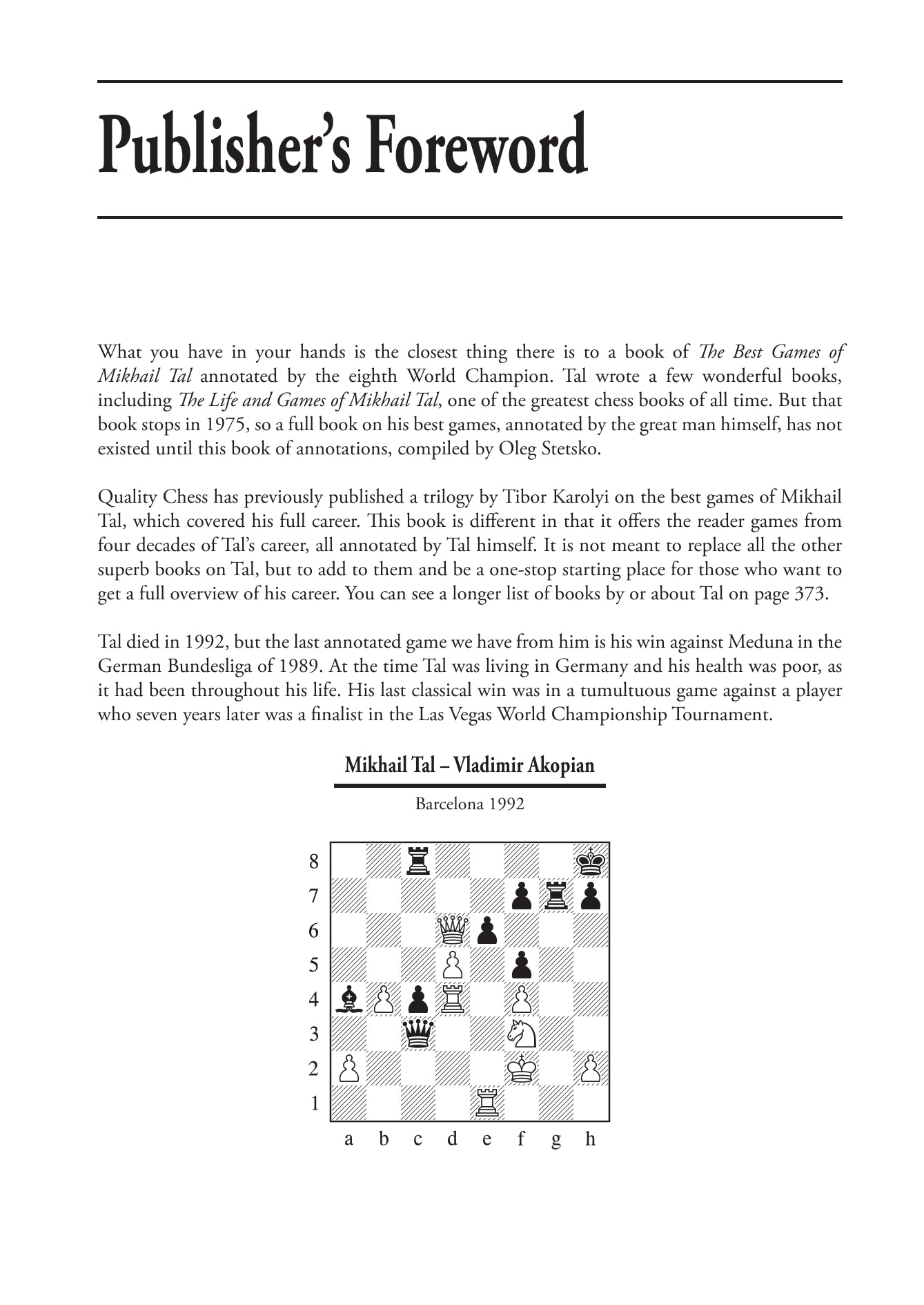 The Chess Alchemist by Mikhail Tal and Oleg Stetsko (hardcover) - 8fb8c40deb992ae82bc9a620fffadc86