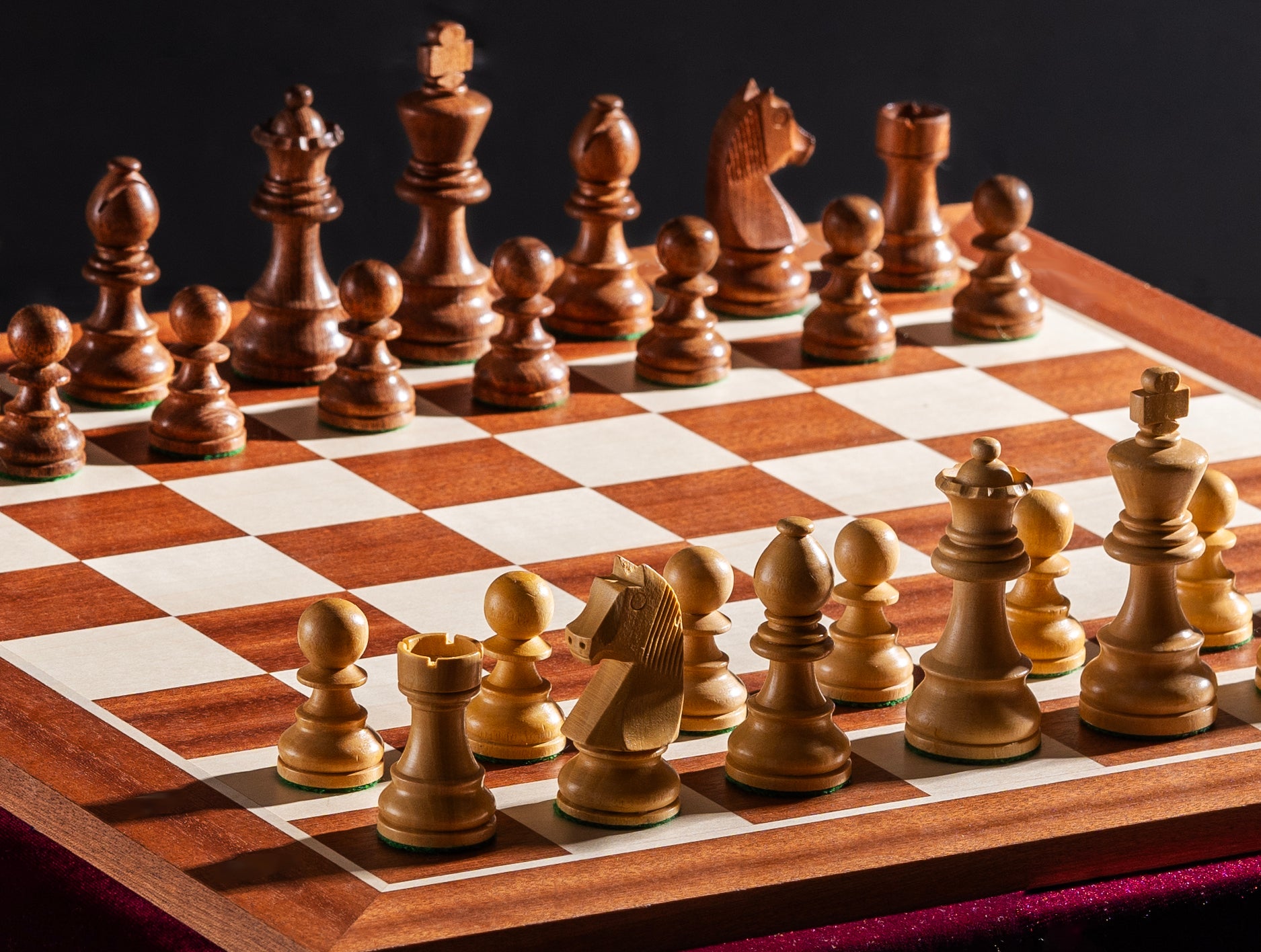 Juego de ajedrez de torneo nº 5 - tablero de 50 mm + figuras de caballero alemán de 3,5 - befcbbf276c06168a6a8c29bacfc974a