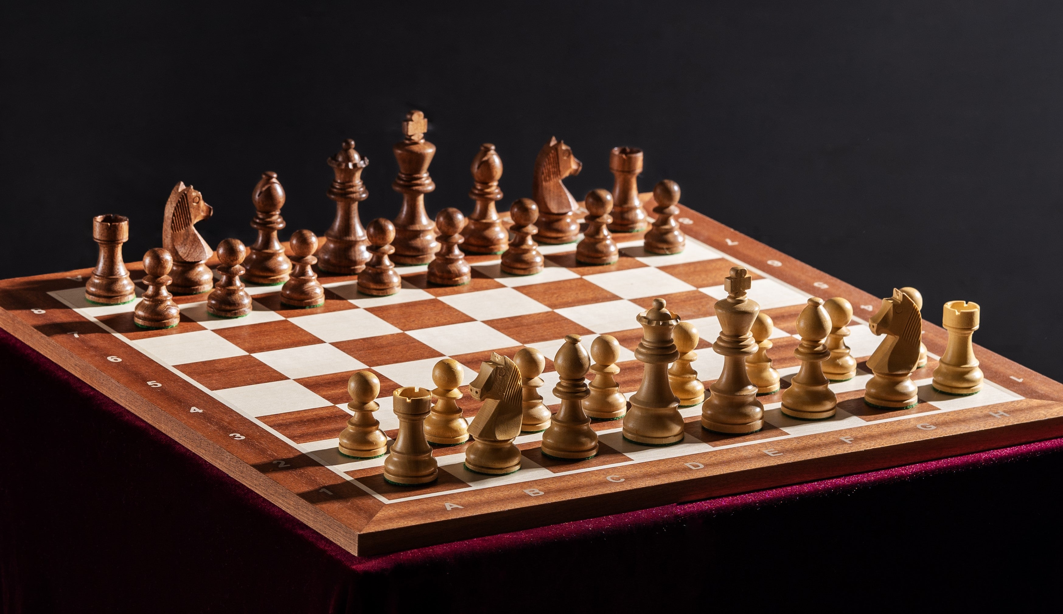 Juego de ajedrez de torneo nº 5 - tablero de 50 mm + figuras de caballero alemán de 3,5 - 9d9ca21765e062088b6b1bd6c08951ed