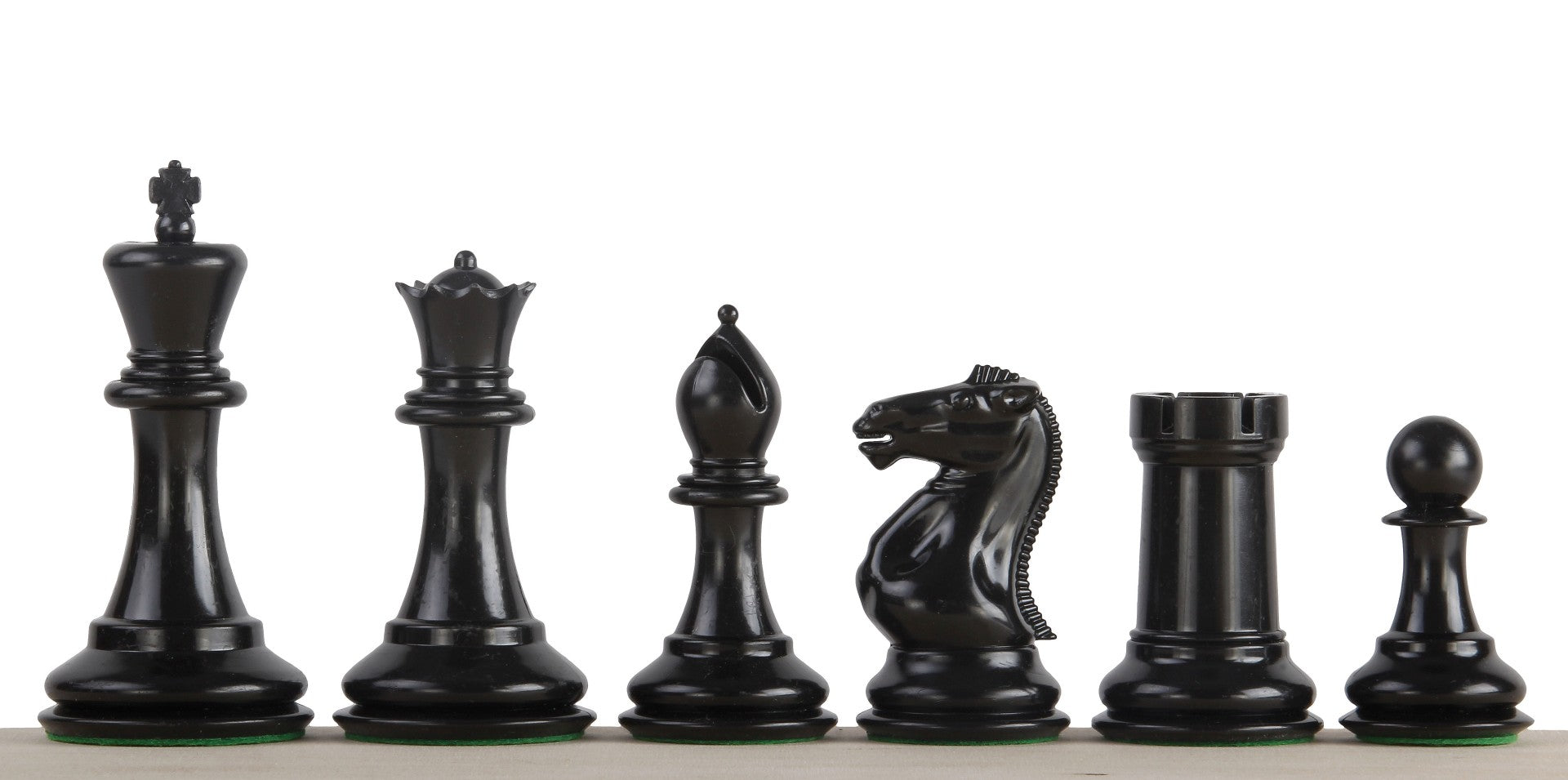 Figuras de ajedrez exclusivas Staunton nº 6, crema/negro, ponderadas de metal (rey 95 mm) - 65f67e3b664ed068dacf9fbeb18b43bc