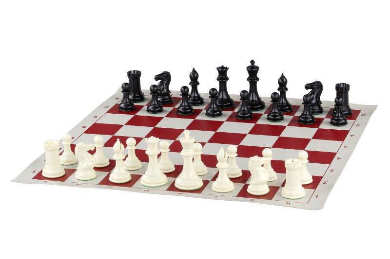 Chess pieces Plastic 3,75"(95mm) weighted - 65dfd187ed8c38d3b846452abbed0796