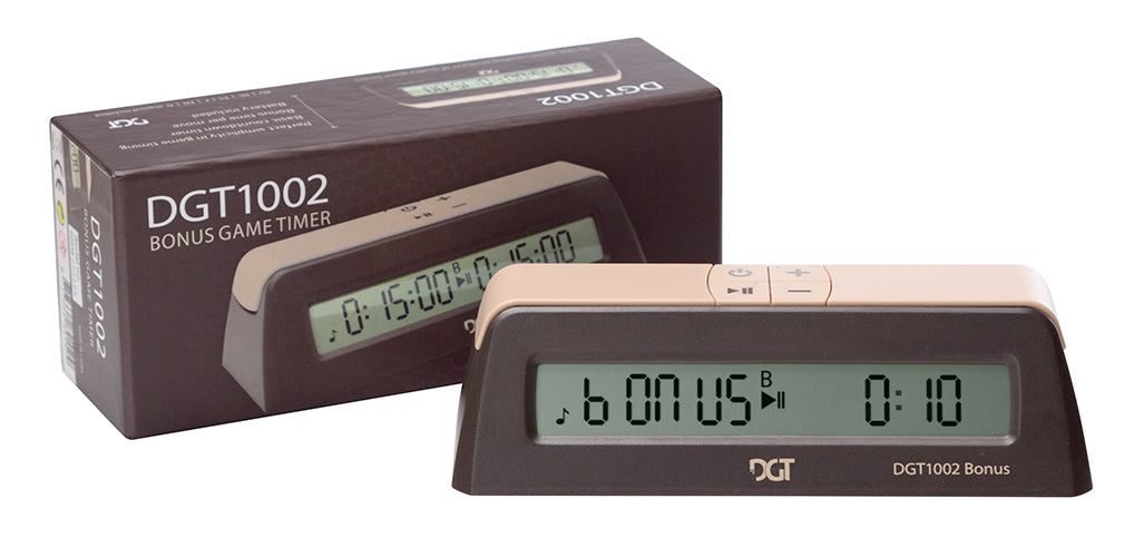 Reloj de ajedrez DGT 1002: ¡con opción de añadir tiempo! - Reloj de ajedrez DGT 1002: ¡con opción de añadir tiempo!