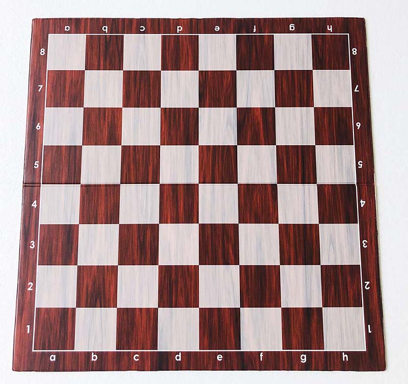 Tablero de ajedrez plegable de plástico nº 6 (campo de 57 mm) - Imitación madera - ebfca8cf03a73ebc118142f23e4f8770