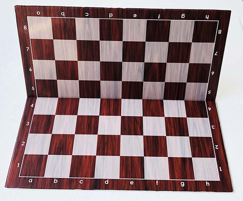 Tablero de ajedrez plegable de plástico nº 6 (campo de 57 mm) - Imitación madera - a8d3ff9c1da56b4436fdbb105a48033c