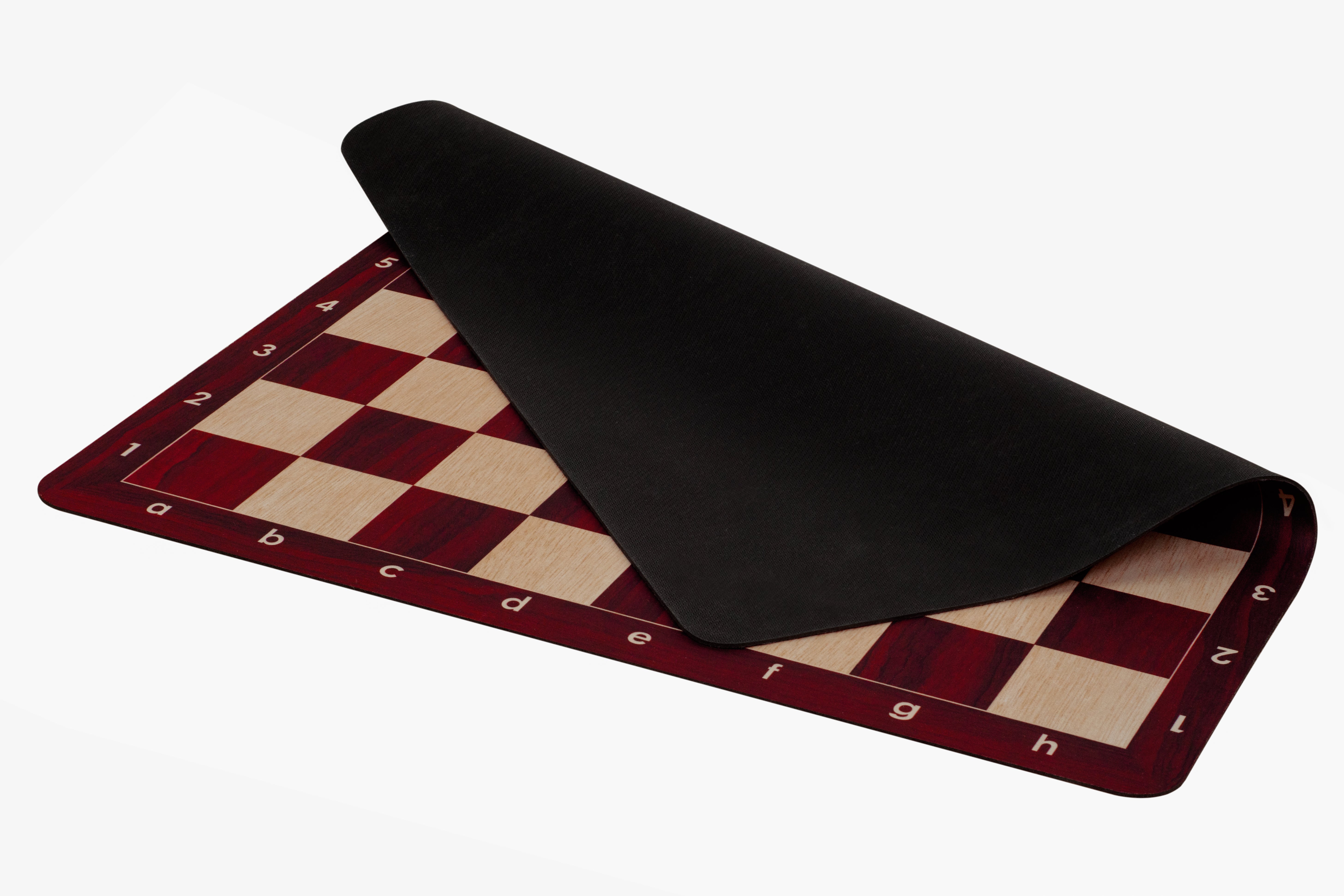 Tablero de ajedrez enrollable nº 6 (51 cm), fondo de MAHOGANIA antideslizante - e3fb2dd2b3a8bf48f4d64ecba7df16cc