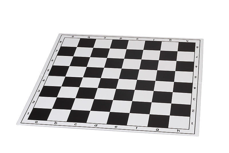 Tablero de ajedrez plegable de plástico n.º 6, blanco y negro - Tablero de ajedrez plegable de plástico n.º 6, blanco y negro