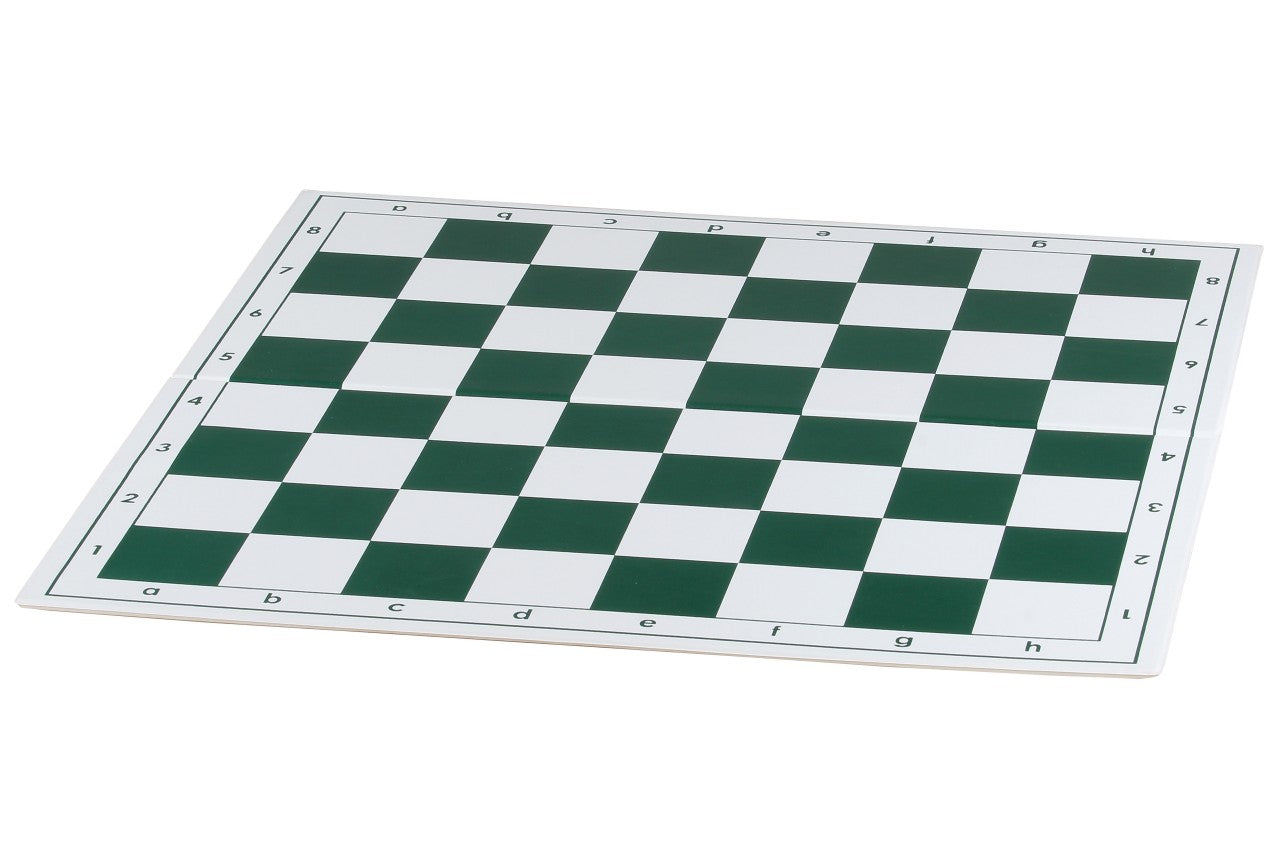Tablero de ajedrez plegable de plástico 4+, blanco y verde - Tablero de ajedrez plegable de plástico 4+, blanco y verde