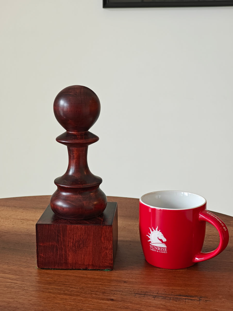 Copa de ajedrez de madera - Peón negro - Copa de ajedrez de madera - Peón negro