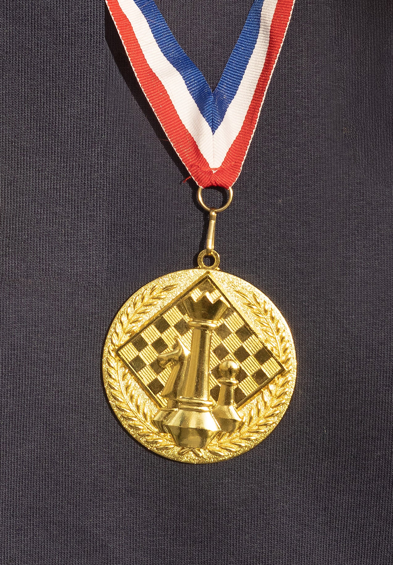 Medalla de oro de ajedrez - redonda - Medalla de oro de ajedrez - redonda