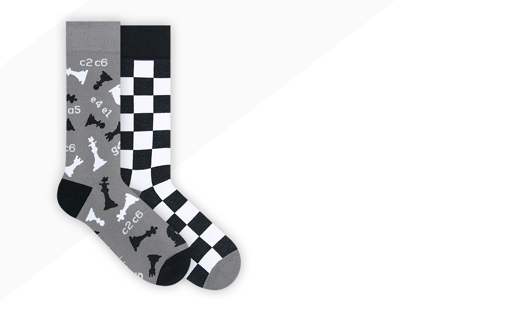 Calcetines de ajedrez Nanushki - talla 36-39 - Calcetines de ajedrez Nanushki - talla 36-39