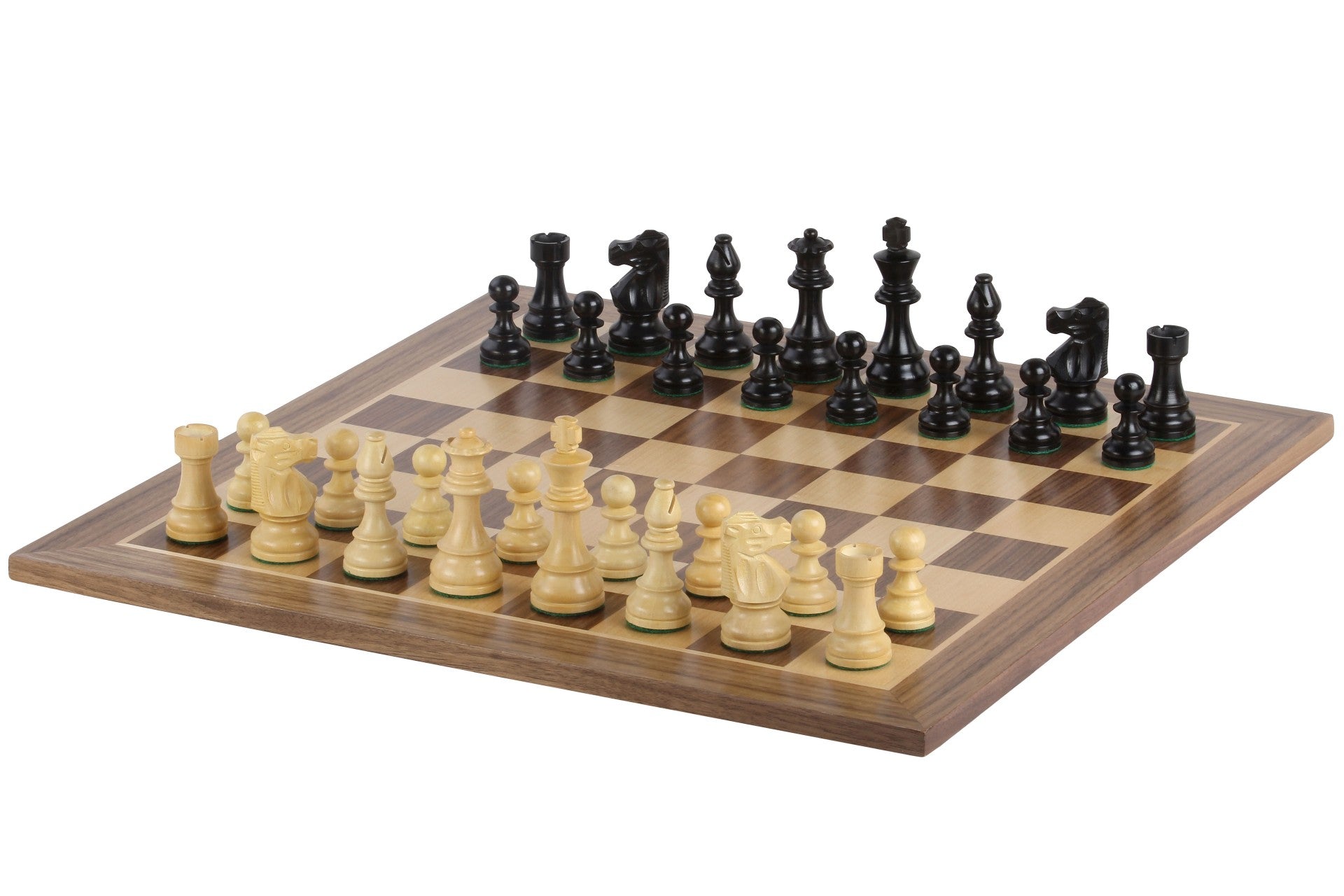 Juego de ajedrez francés Lardy (réplica) - tablero (casilla de 50 mm), piezas (rey de 90 mm) - Juego de ajedrez francés Lardy (réplica) - tablero (casilla de 50 mm), piezas (rey de 90 mm)