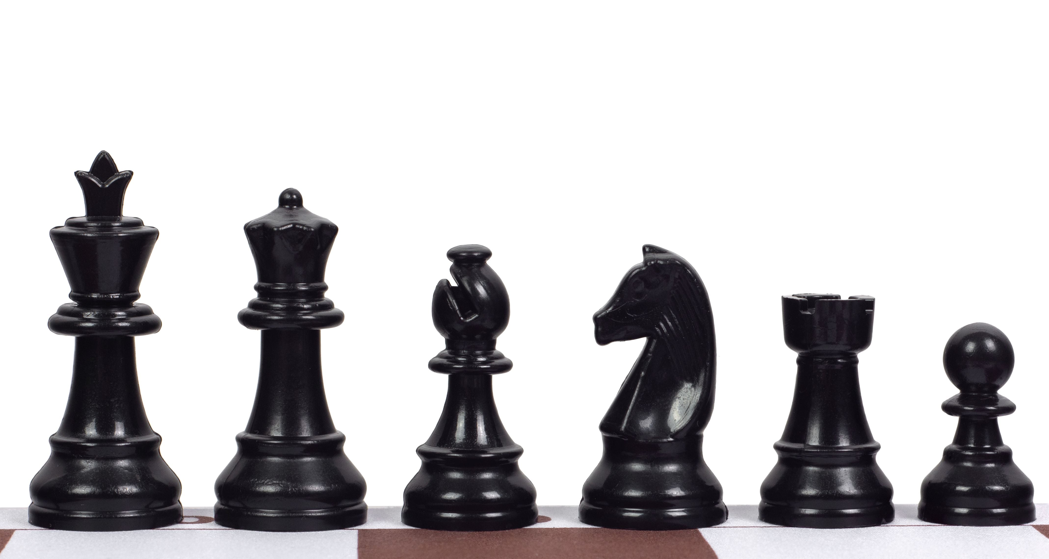 Figuras de ajedrez Staunton nº 3, plástico (rey 65 mm) - 046294cf75fc30e58d78de112da61b63