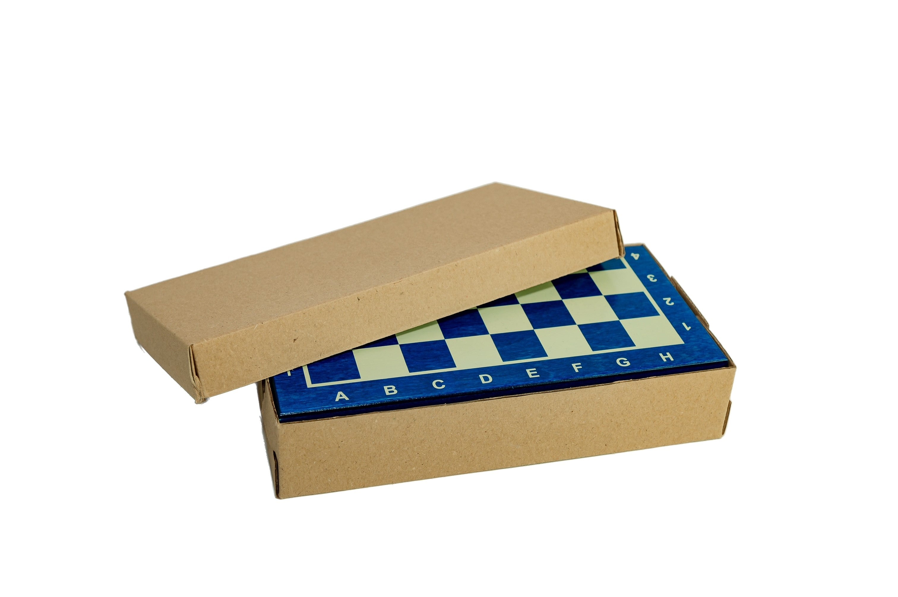 Ajedrez de madera MAGNETICO mini (20cm) - azul - Ajedrez de madera MAGNETICO mini (20cm) - azul