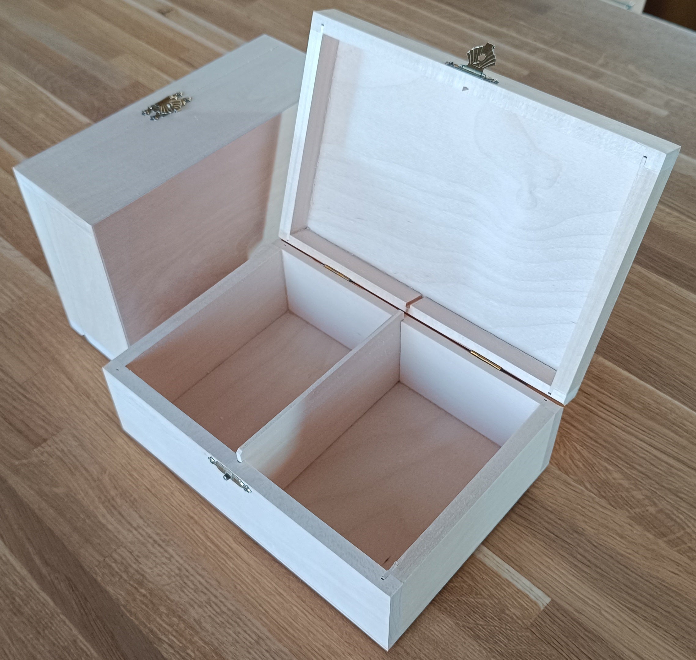 Caja de madera para guardar piezas Staunton n.º 5 (altura del rey: 90 mm) - madera sin tratar - Caja de madera para guardar piezas Staunton n.º 5 (altura del rey: 90 mm) - madera sin tratar