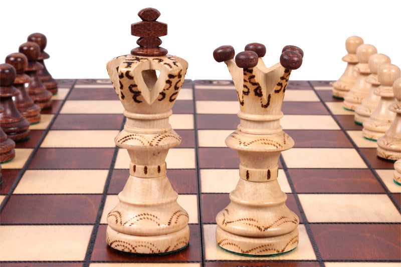 Juego de ajedrez de lujo AMBASADOR - grande (54 x 54 cm) - Juego de ajedrez de lujo AMBASADOR - grande (54 x 54 cm)