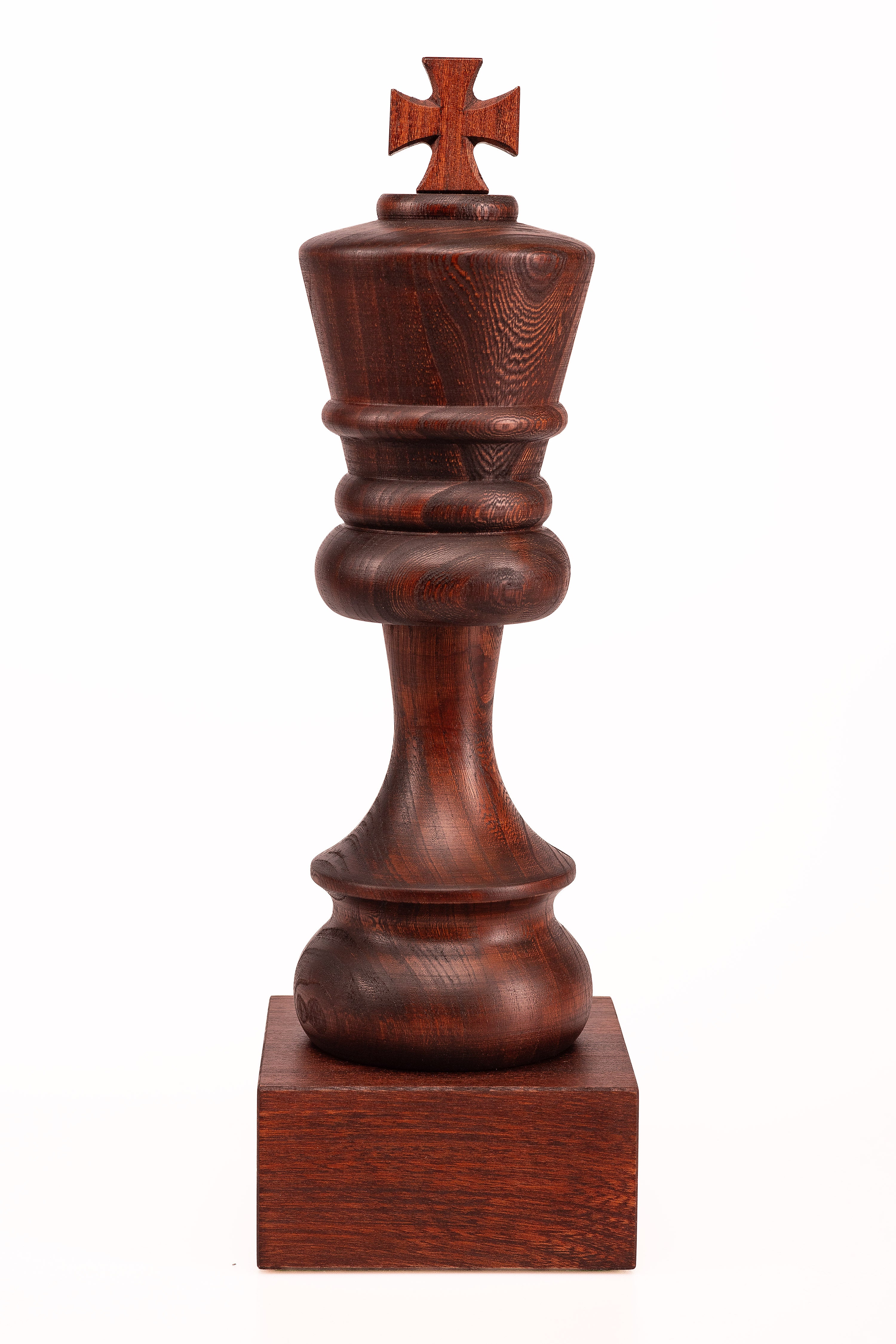 Copa de ajedrez de madera - Rey Negro - Copa de ajedrez de madera - Rey Negro