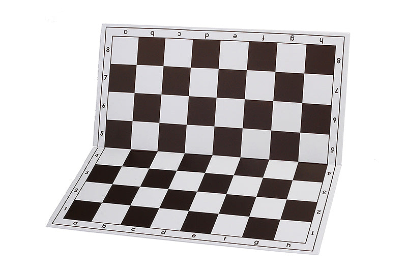 Tablero de ajedrez plegable de plástico n.º 6, blanco y negro - Tablero de ajedrez plegable de plástico n.º 6, blanco y negro