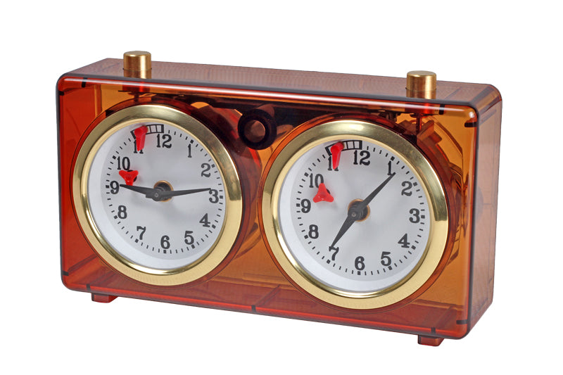 Reloj de plástico CLASSIC pequeño, color ámbar - Reloj de plástico CLASSIC pequeño, color ámbar