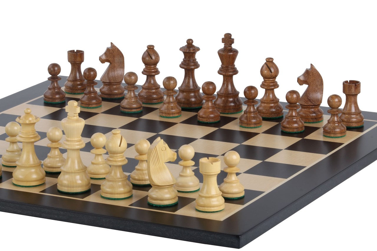 Juego de ajedrez de torneo nº 5 - tablero de 50 mm + piezas de caballero alemán de 3,5 - Juego de ajedrez de torneo nº 5 - tablero de 50 mm + piezas de caballero alemán de 3,5