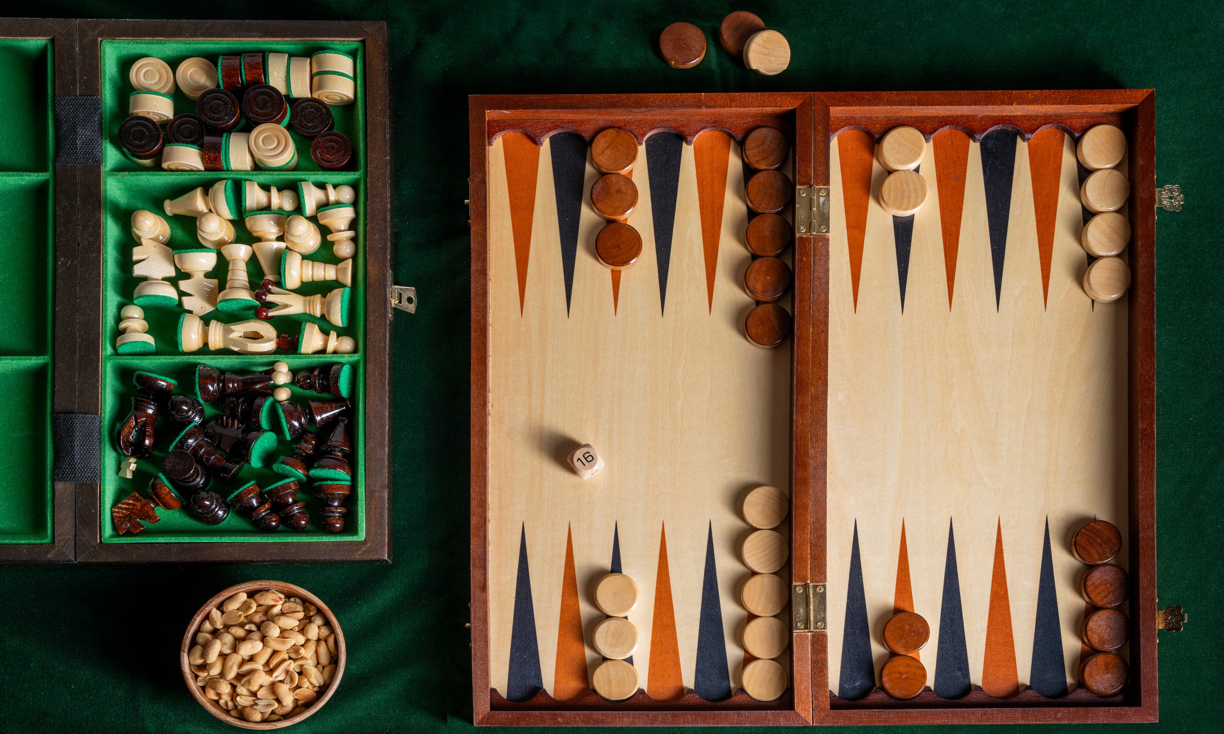 Damas, Go, Backgammon