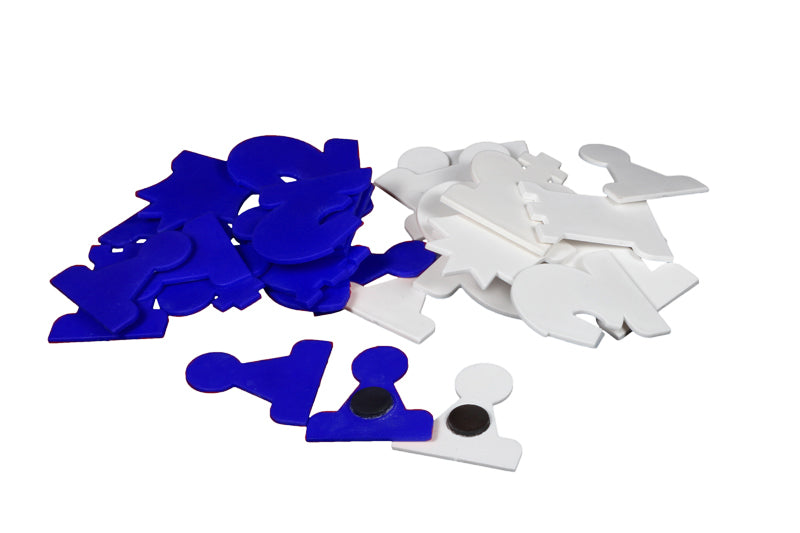 PIEZAS MAGNETICAS ( blanco / azul) para tablero mural - e87c23efec2b0ebb8b38ce5626999b2f