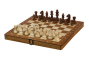 AJEDREZ MAGNÉTICO CON INCRUSTACIONES, 31 cm (caoba/arce)